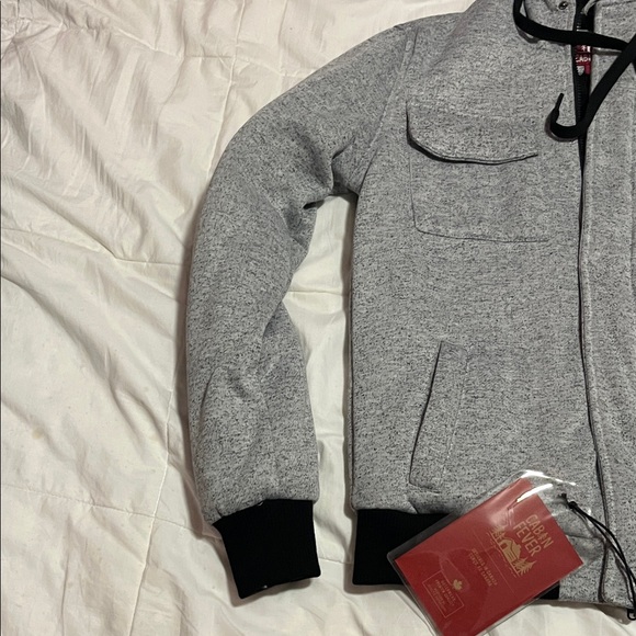 Uniqlo Men's Heather Gray Zip-Up Sweater - Picture 4 of 15